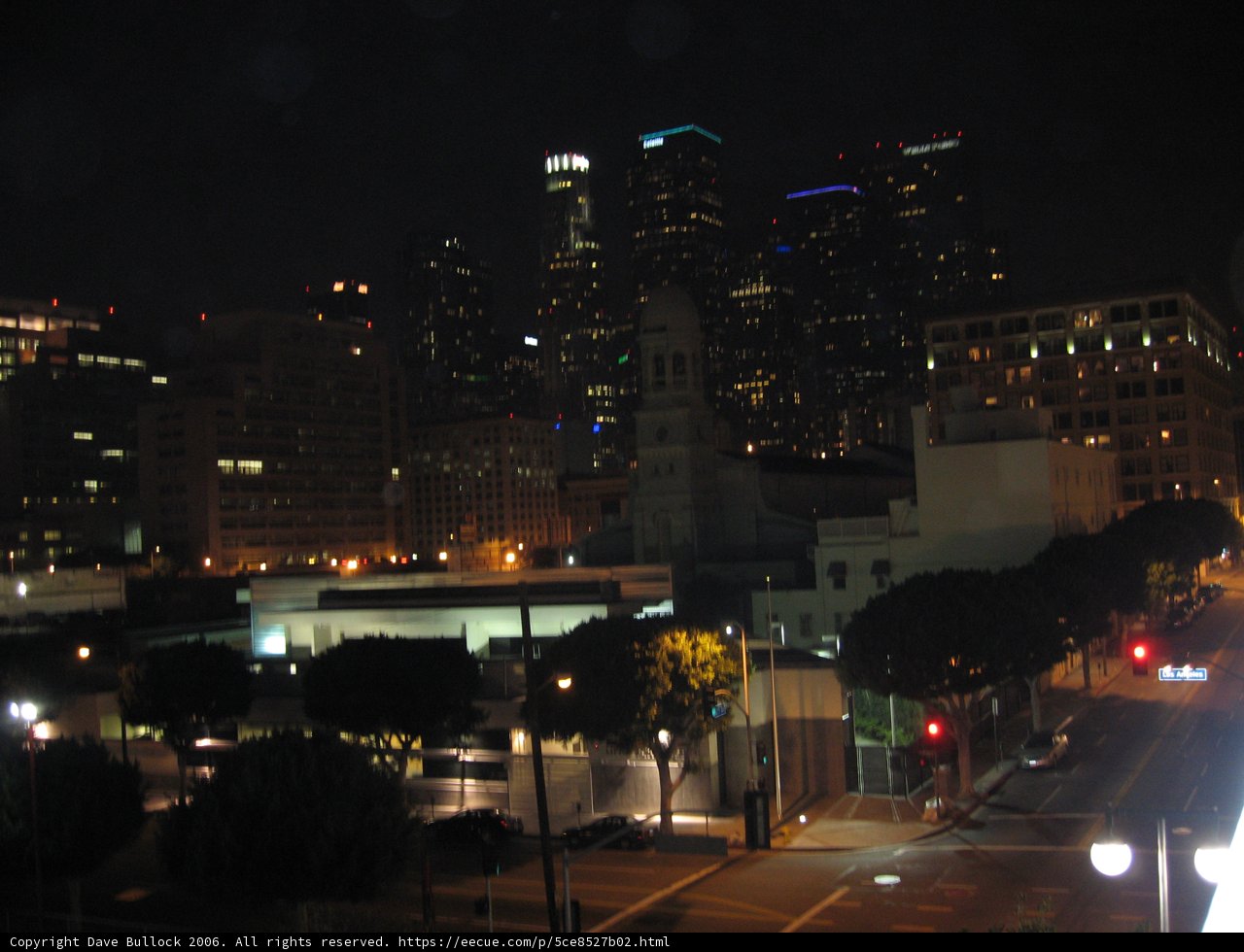 Nighttime Metropolis Skyline