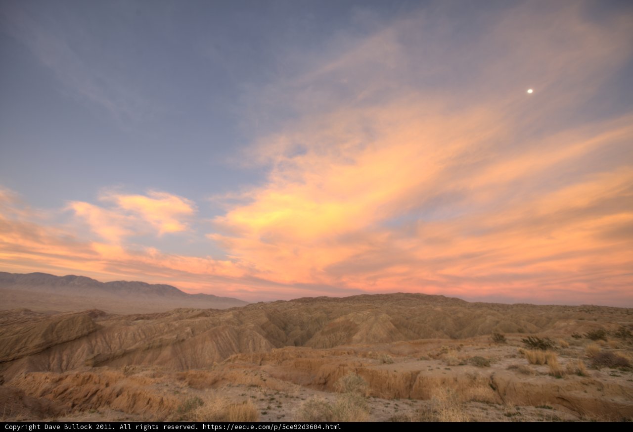Lunar Desert Sunset