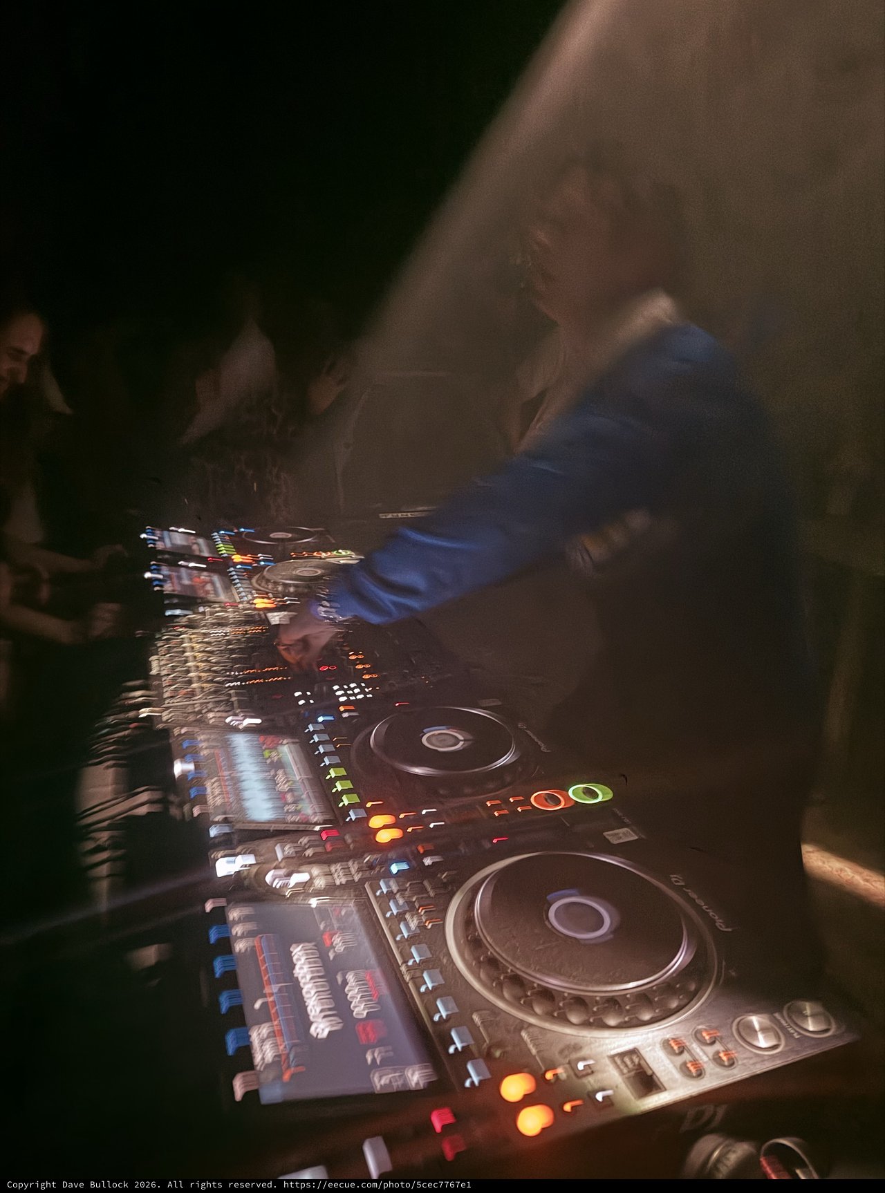 DJ Behind the Decks at London Night Venue
