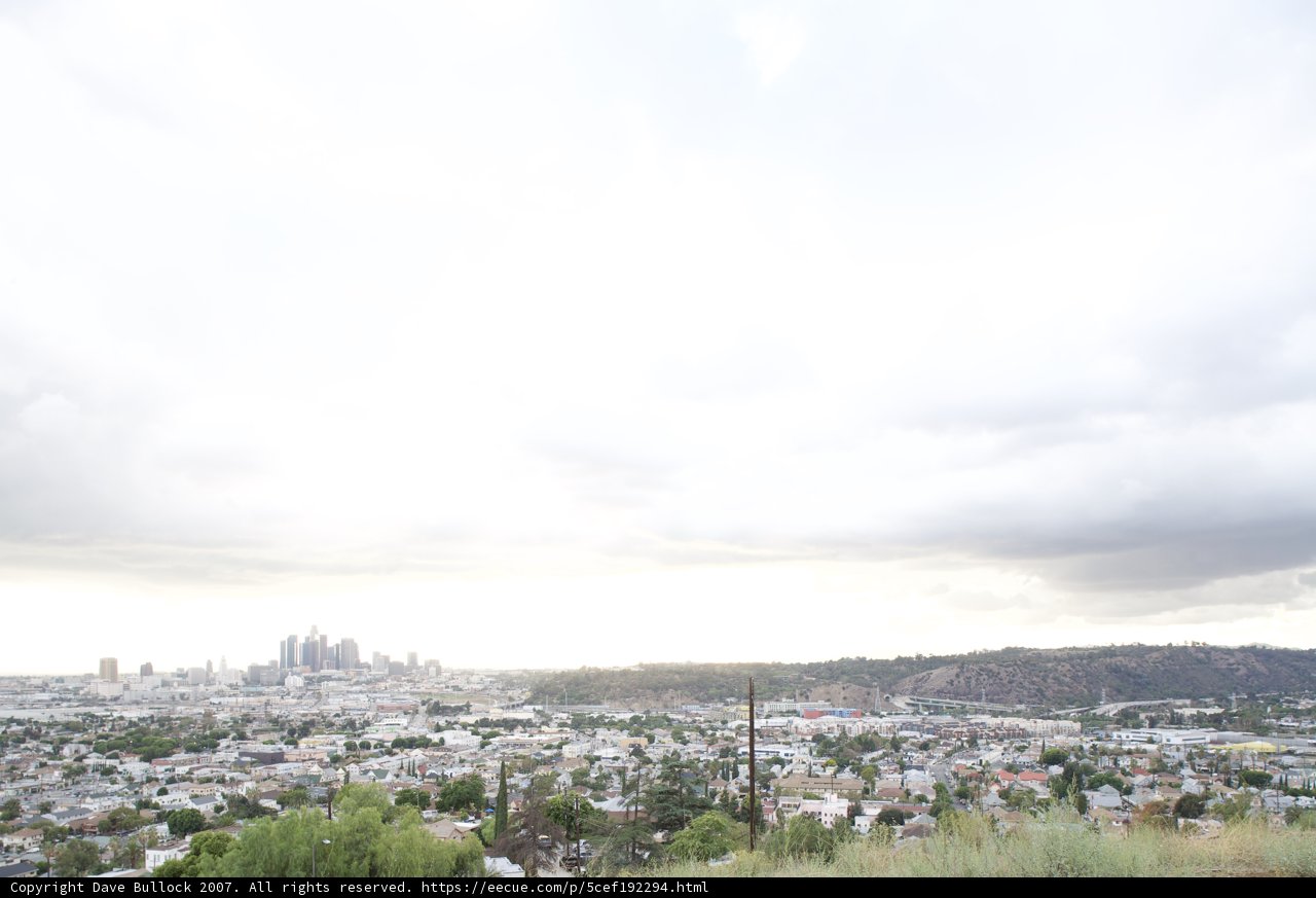 Cityscape under a cloudy sky