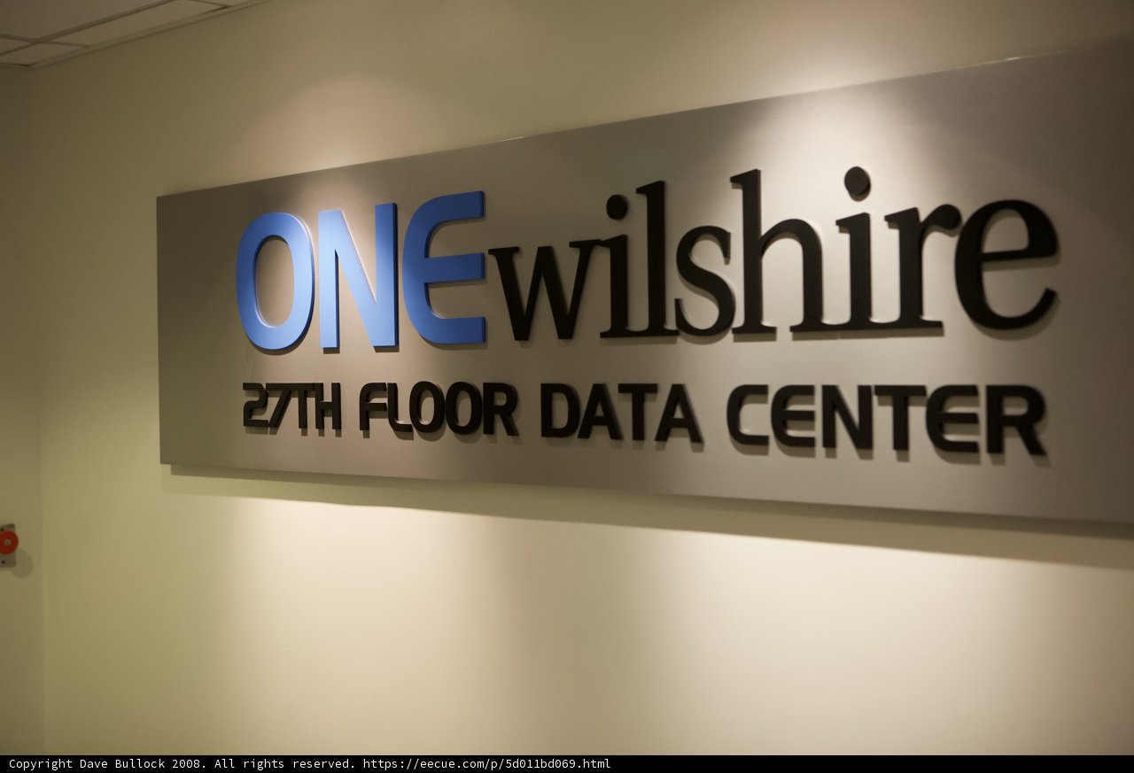 One Wilshire Data Center Sign