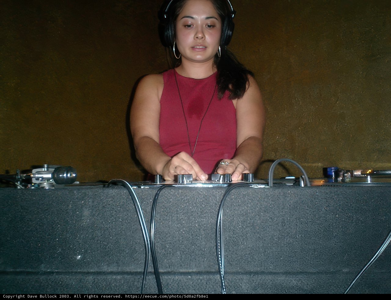 The Lady in Red Spins the Beat