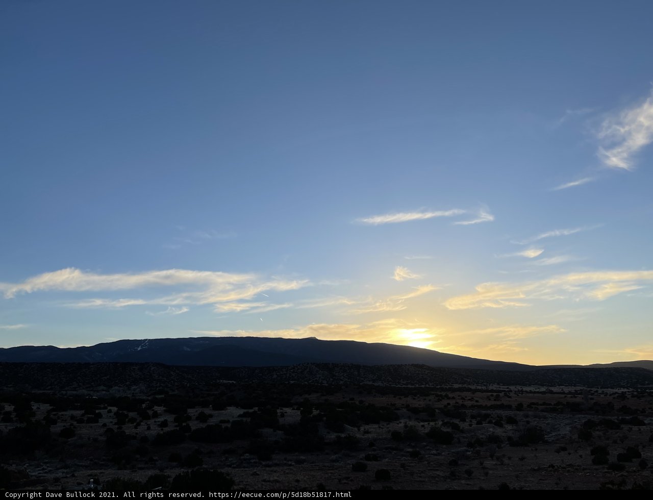 Majestic Sunset Over Sandia Mountains