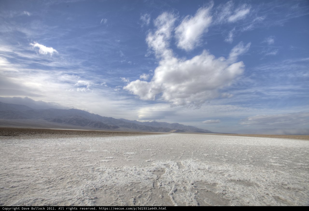 Majestic Salt Flats with Mountain View