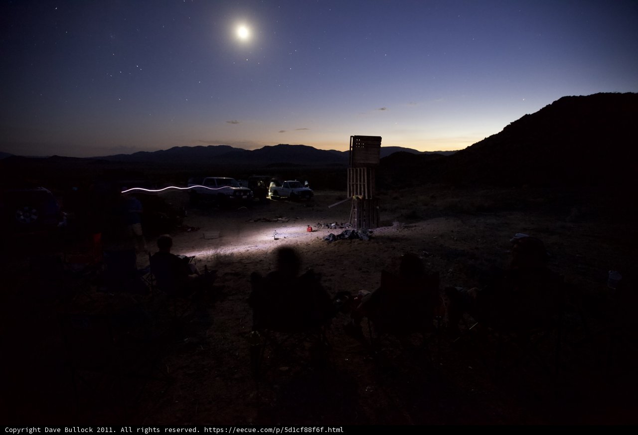 Moonlit Campfire Gathering