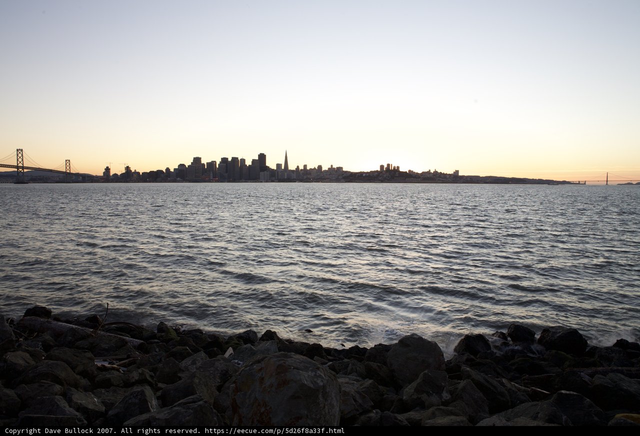 Sunset over the Bay