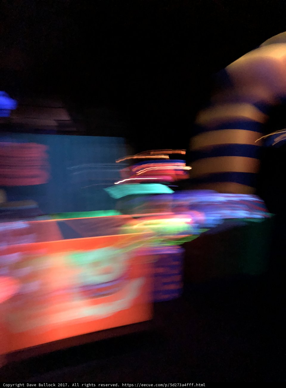 Blurry Night Train
