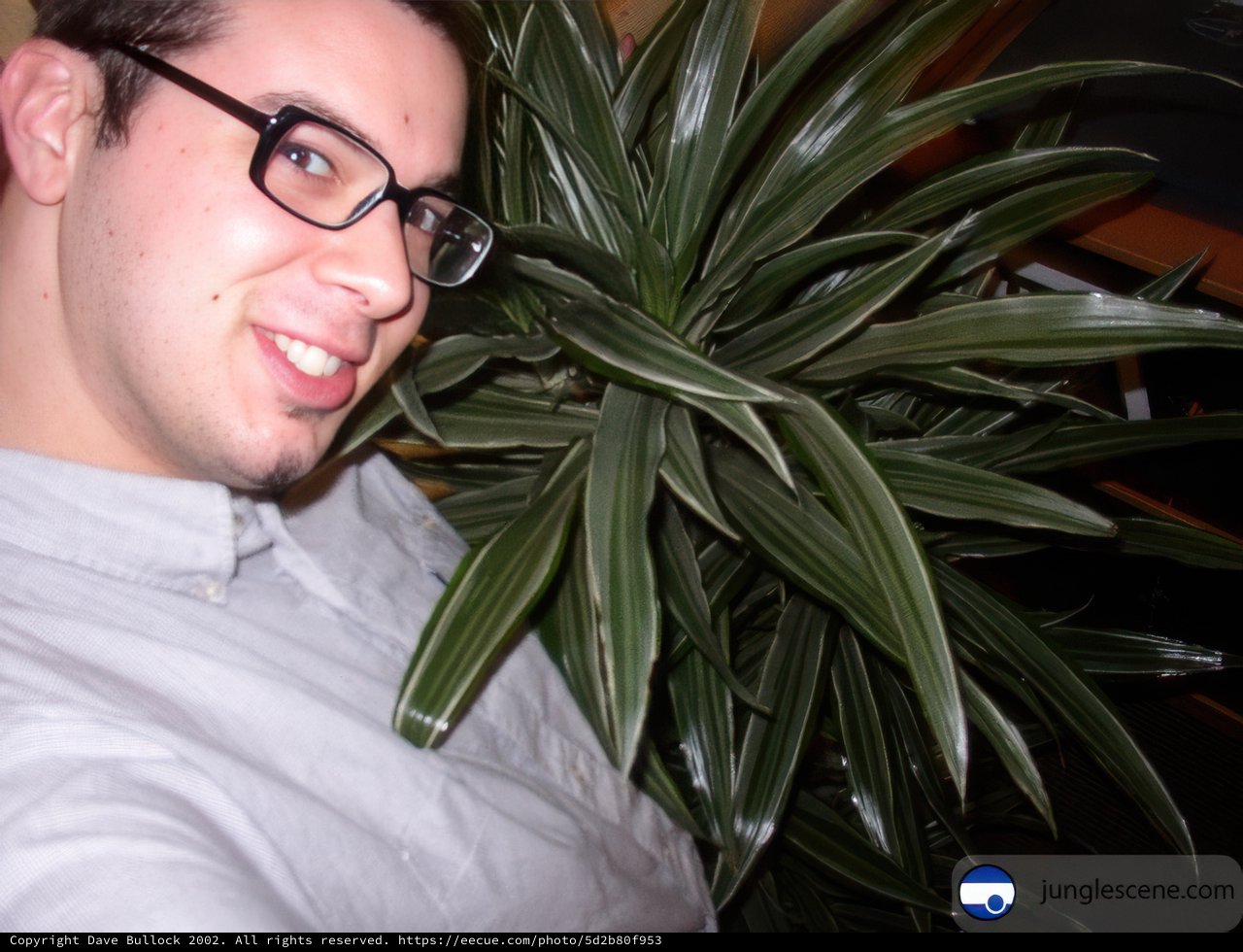 Dave B with His Favorite Potted Plant