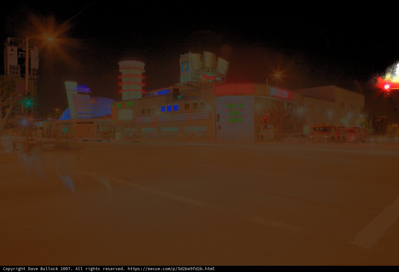 Nighttime Cityscape with Blurred Traffic Lights