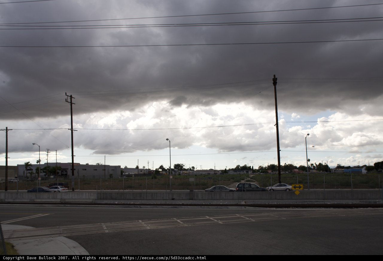 Cloudy Intersection on the Freeway