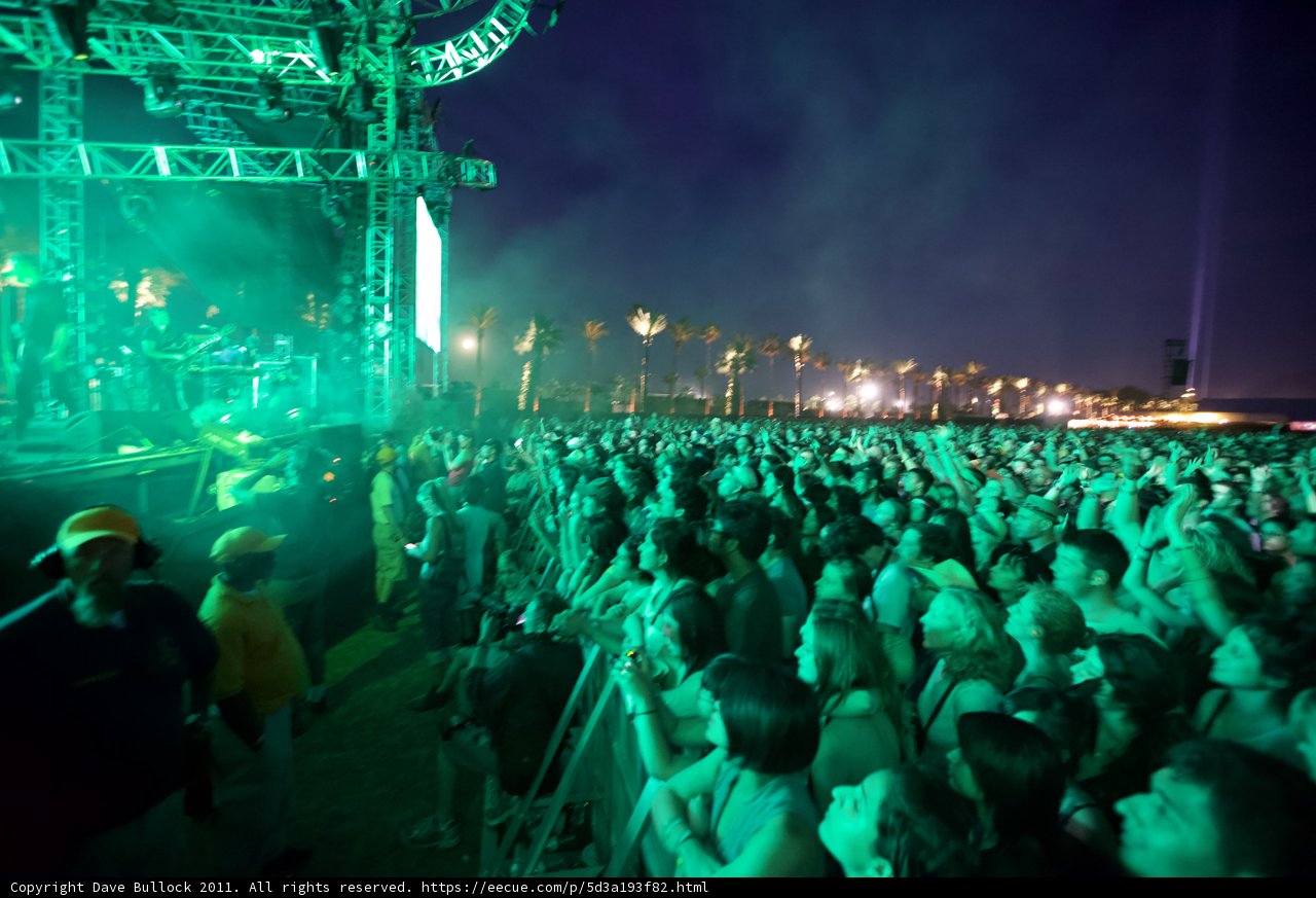 Green Luminosity: A Night of Concert Revelry