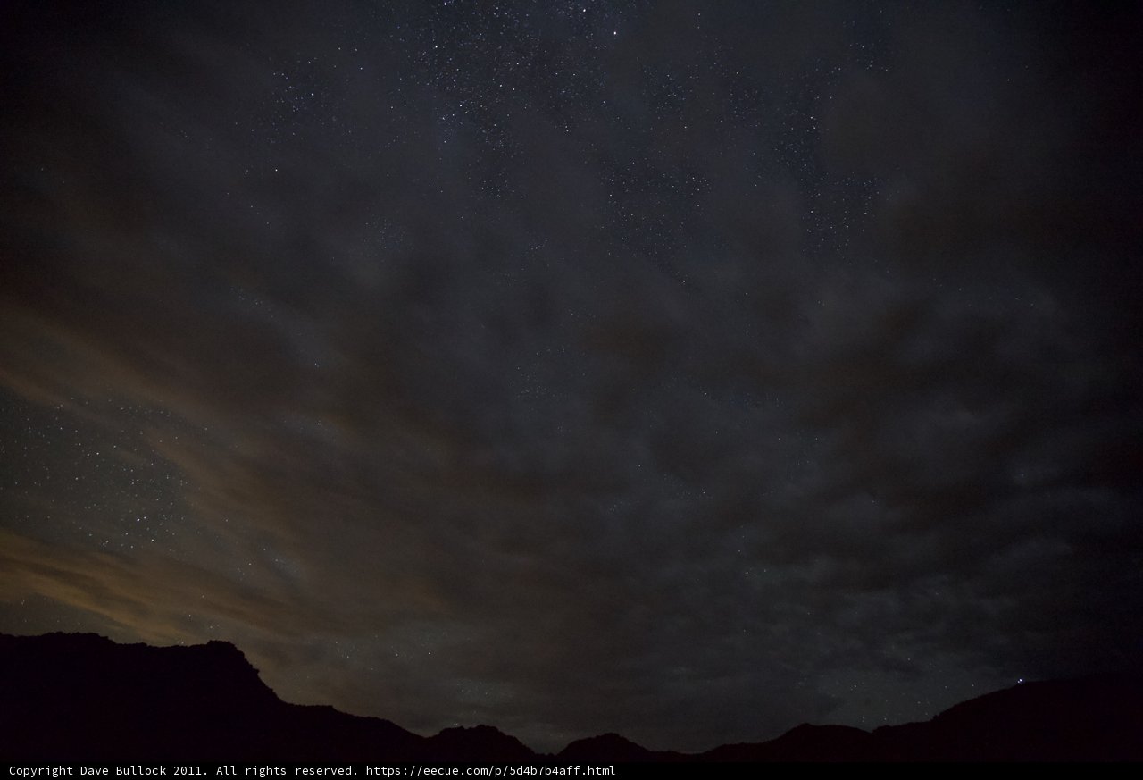 Starry Night in the Desert