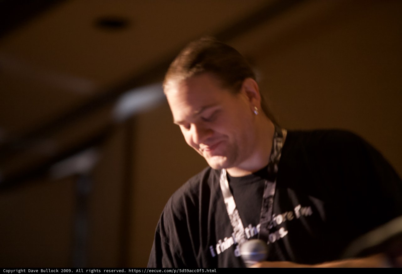 Black Shirt and Microphone