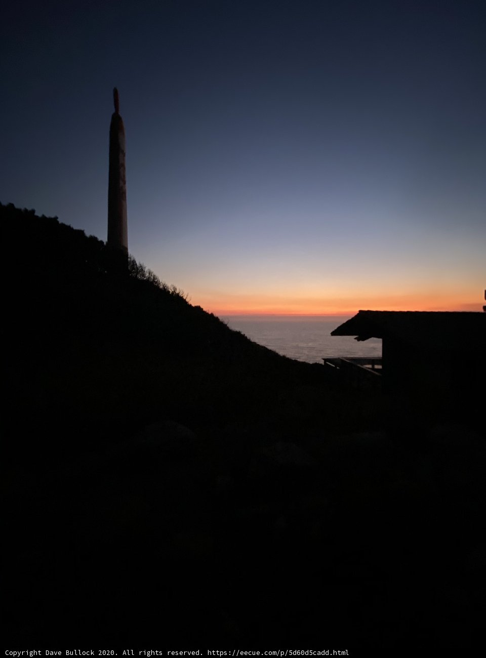 Sunset Tower over the Ocean