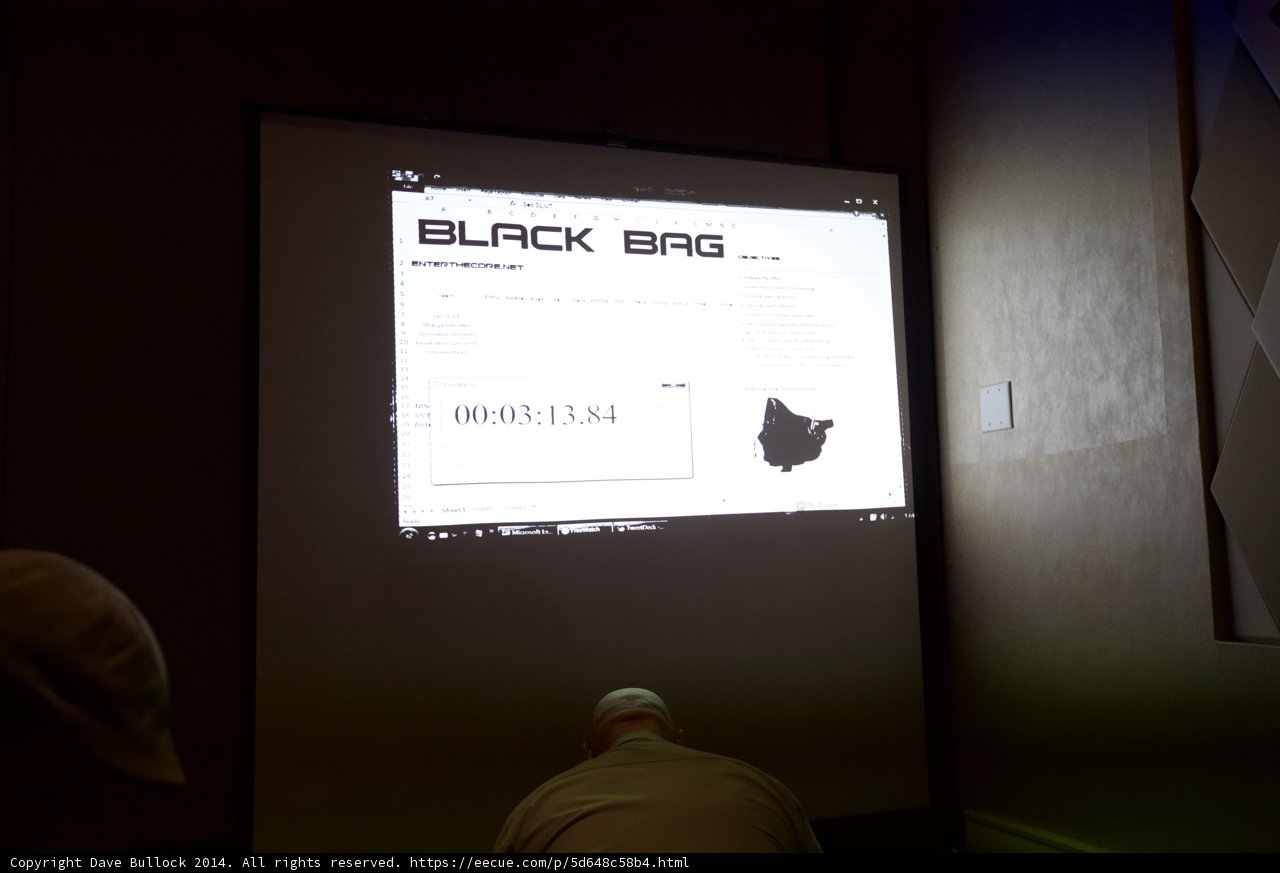 Man Engrossed in Screen at Defcon 22 Seminar