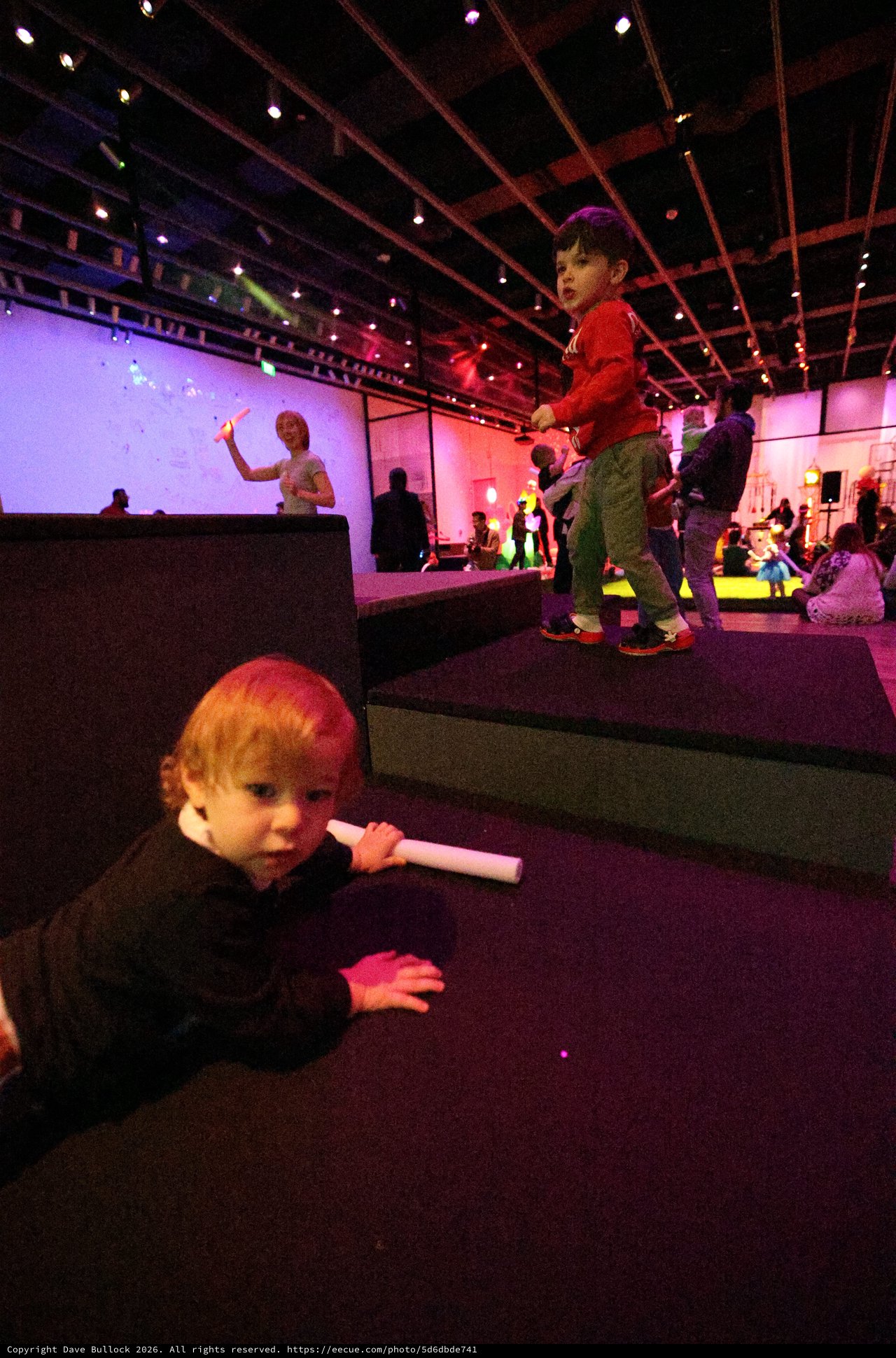 Children at Baby Rave Event in Museum