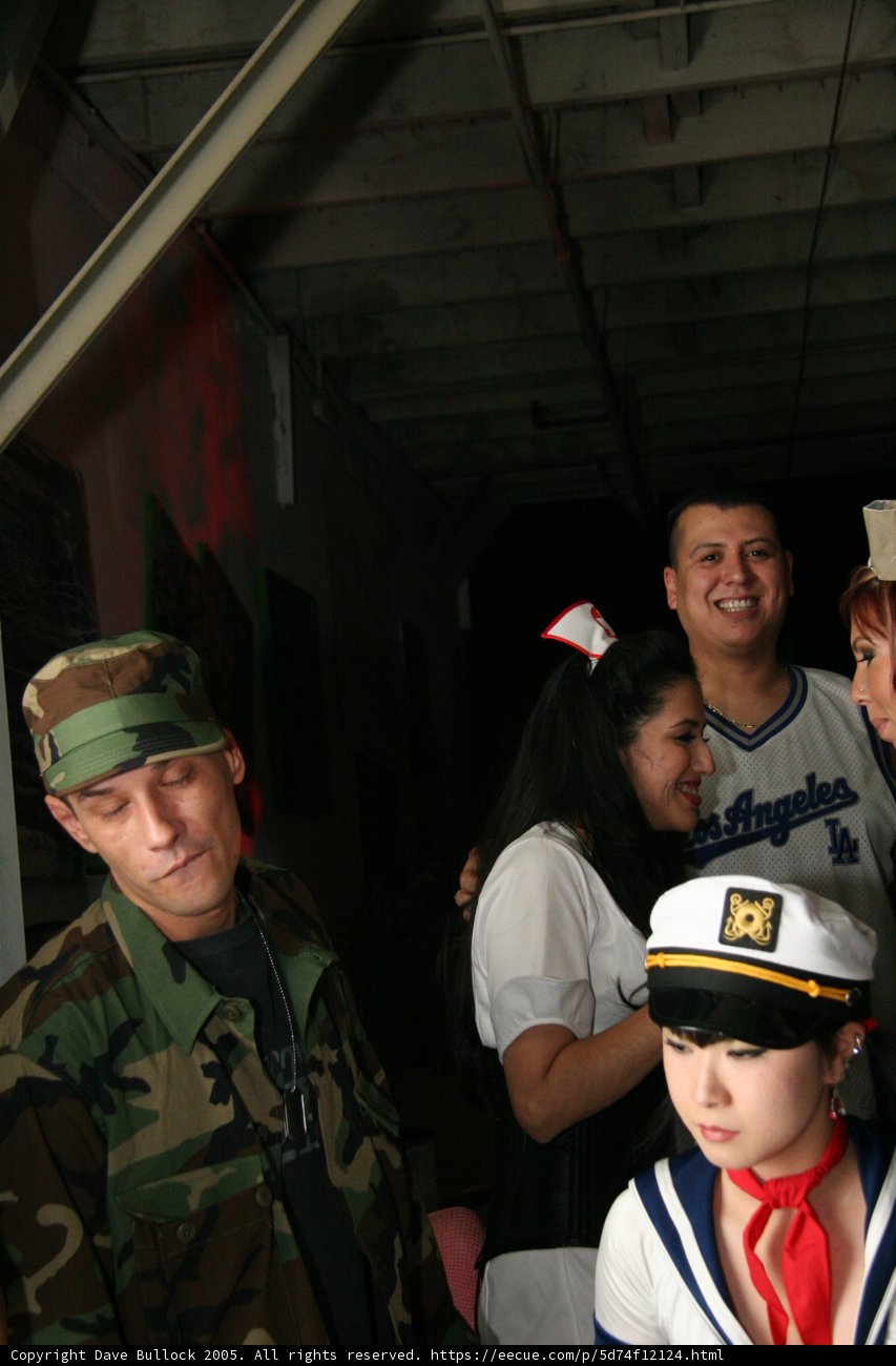 Military Officer Surrounded by Admirers