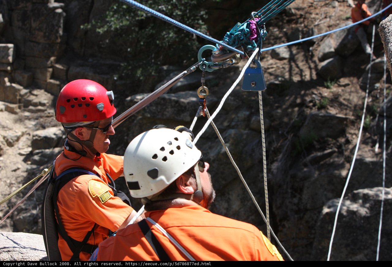 Highlining with Safety Gear