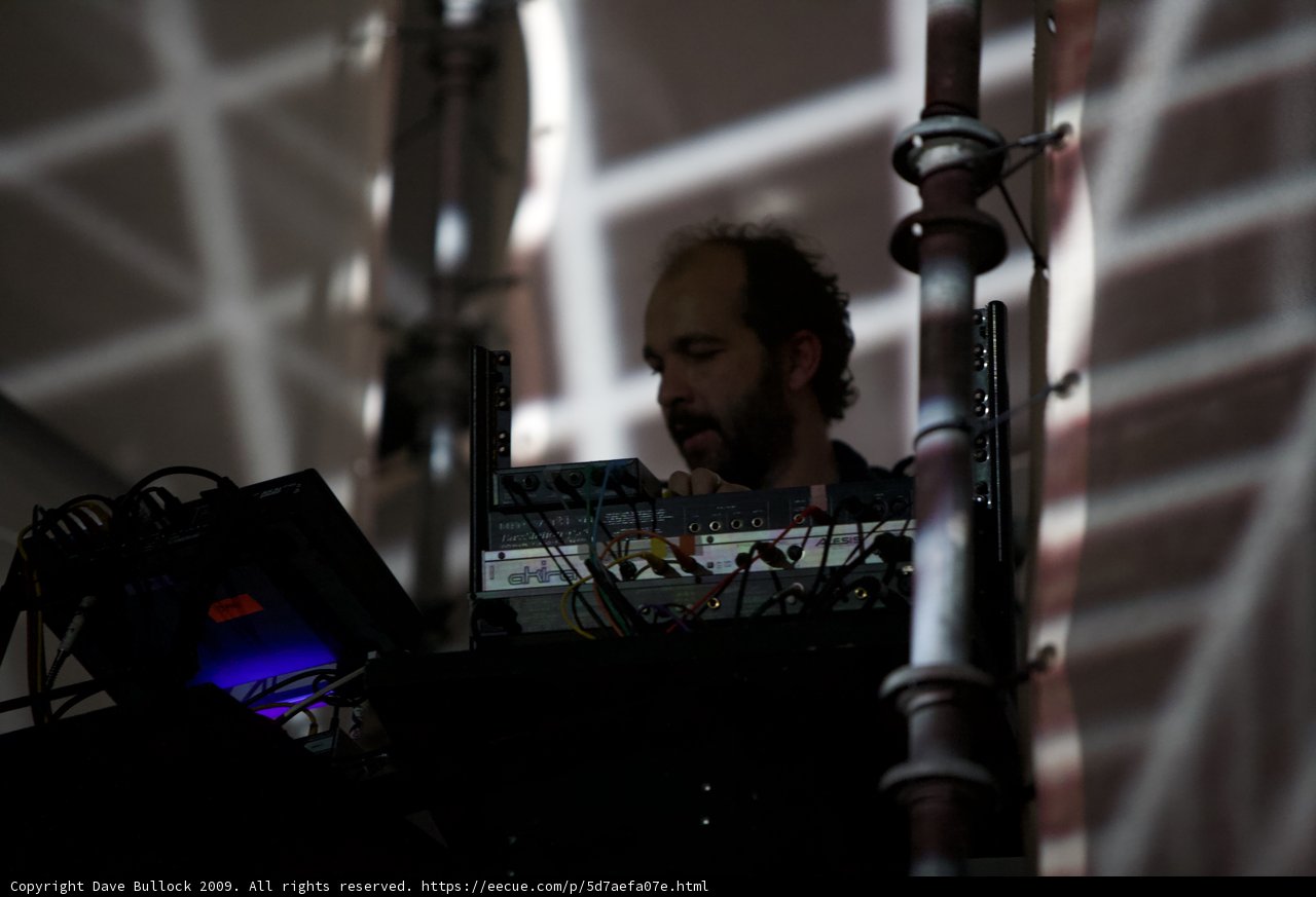Étienne de Crécy Performing on His Laptop at Coachella 2009