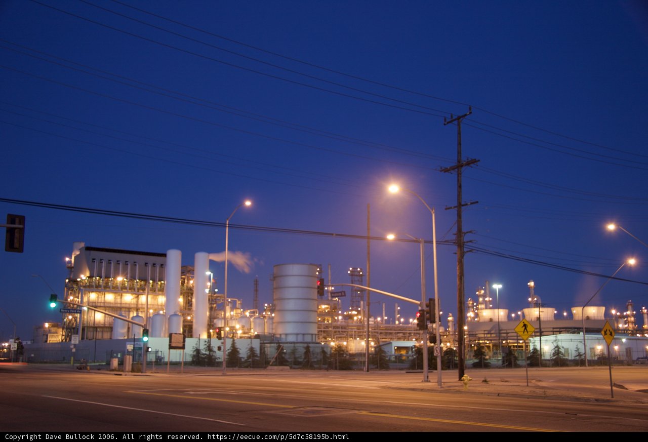 Nighttime at the Refinery