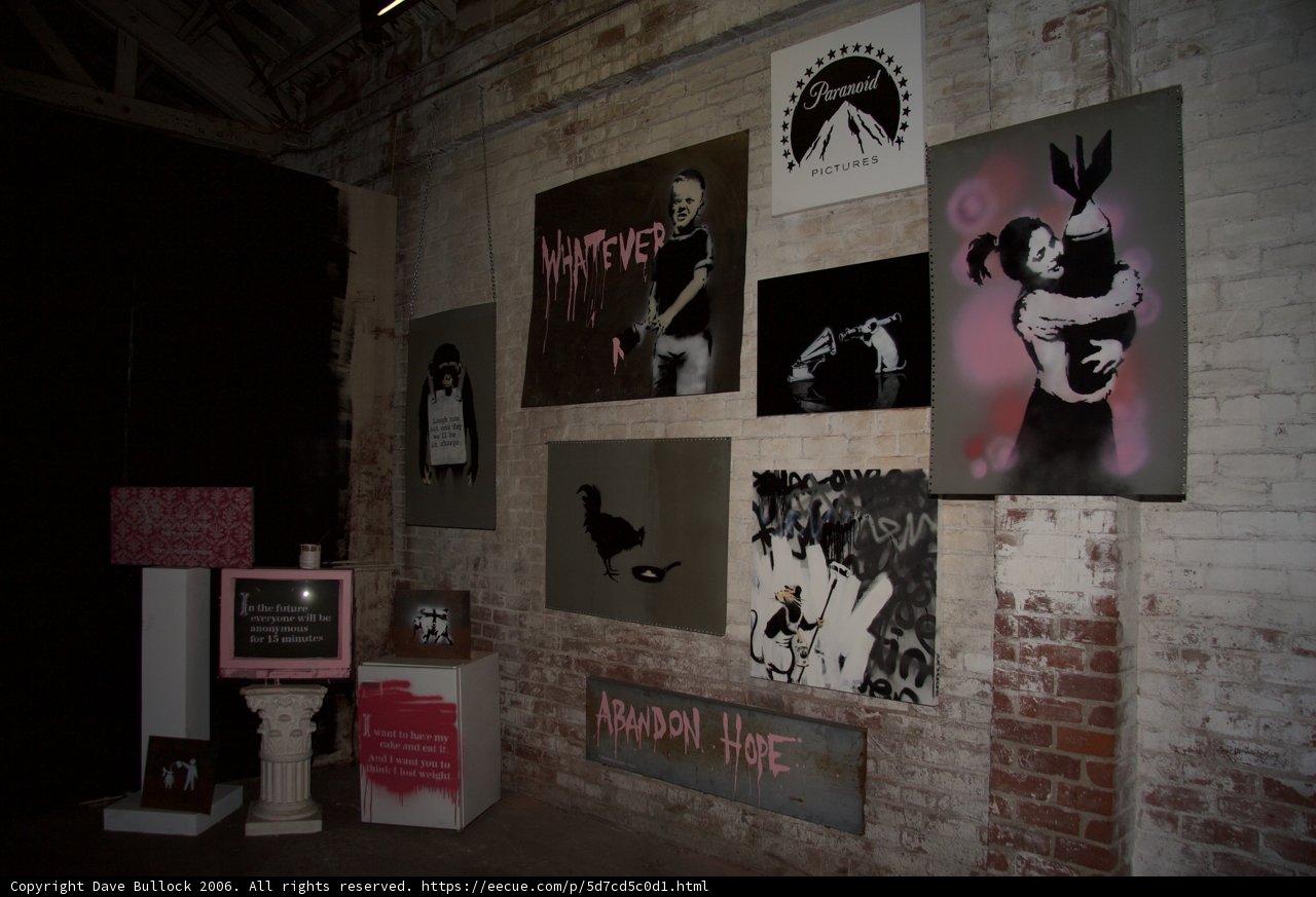 Colorful Wall of Art and Technology