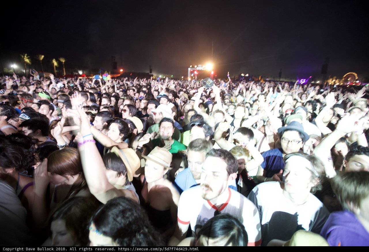 Coachella Music Festival Crowd