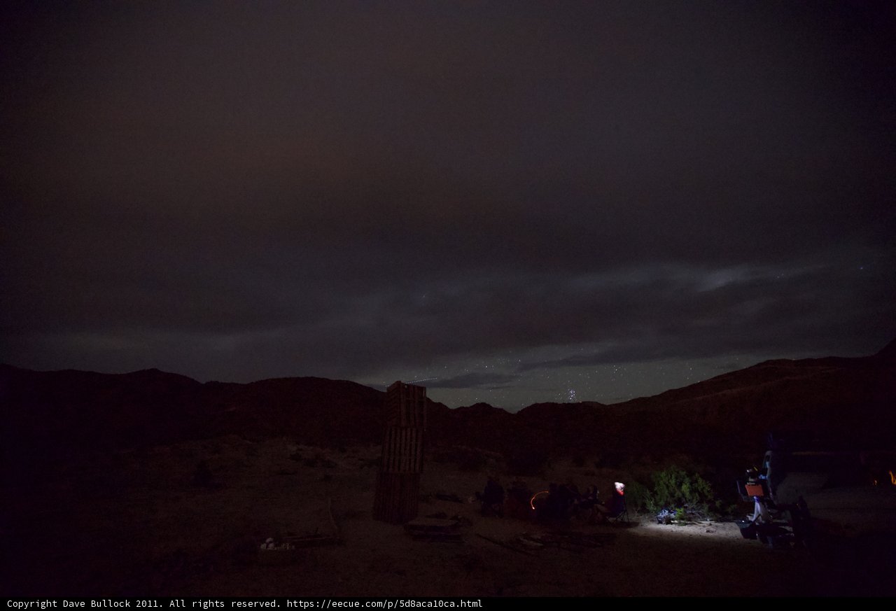 Desert Night Camping
