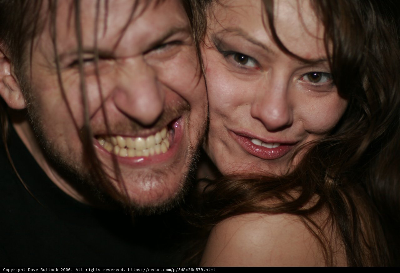 Smiling Bride and Groom