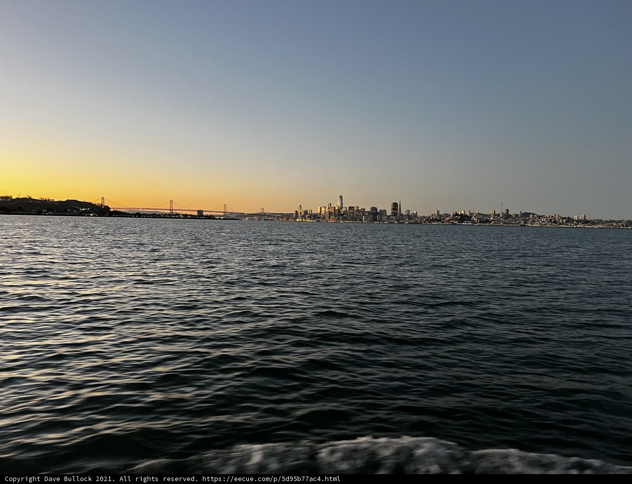 Sunset Over the City by the Bay