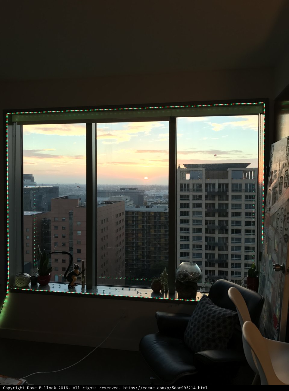 Cityscape View from Living Room Window