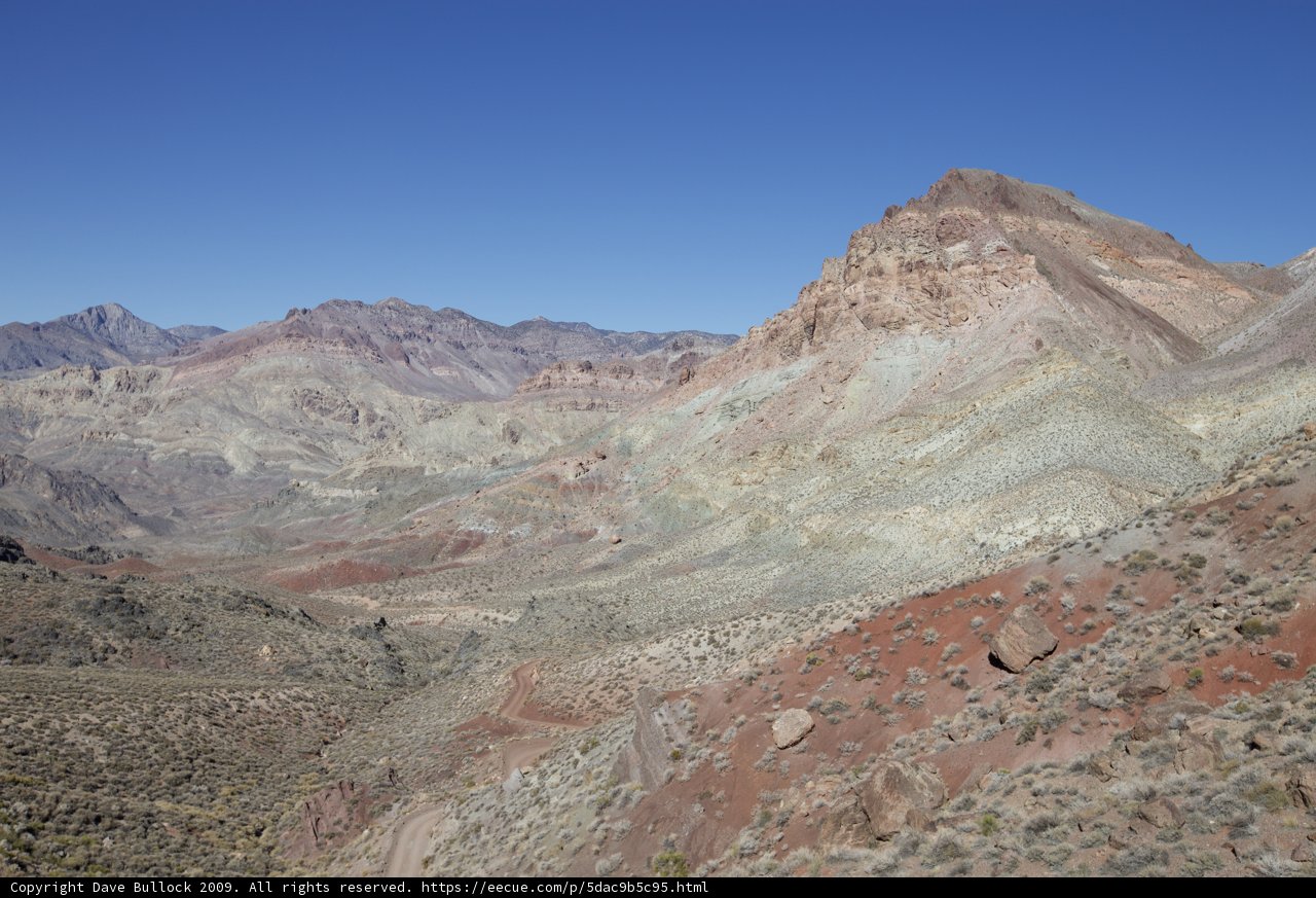 Majestic View of the Death Valley Mountains