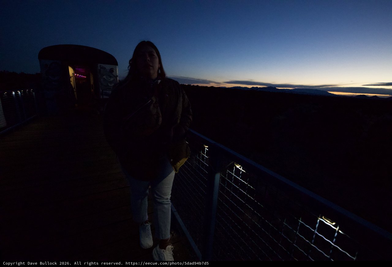 Twilight Moment at Overlook with Shopping Cart