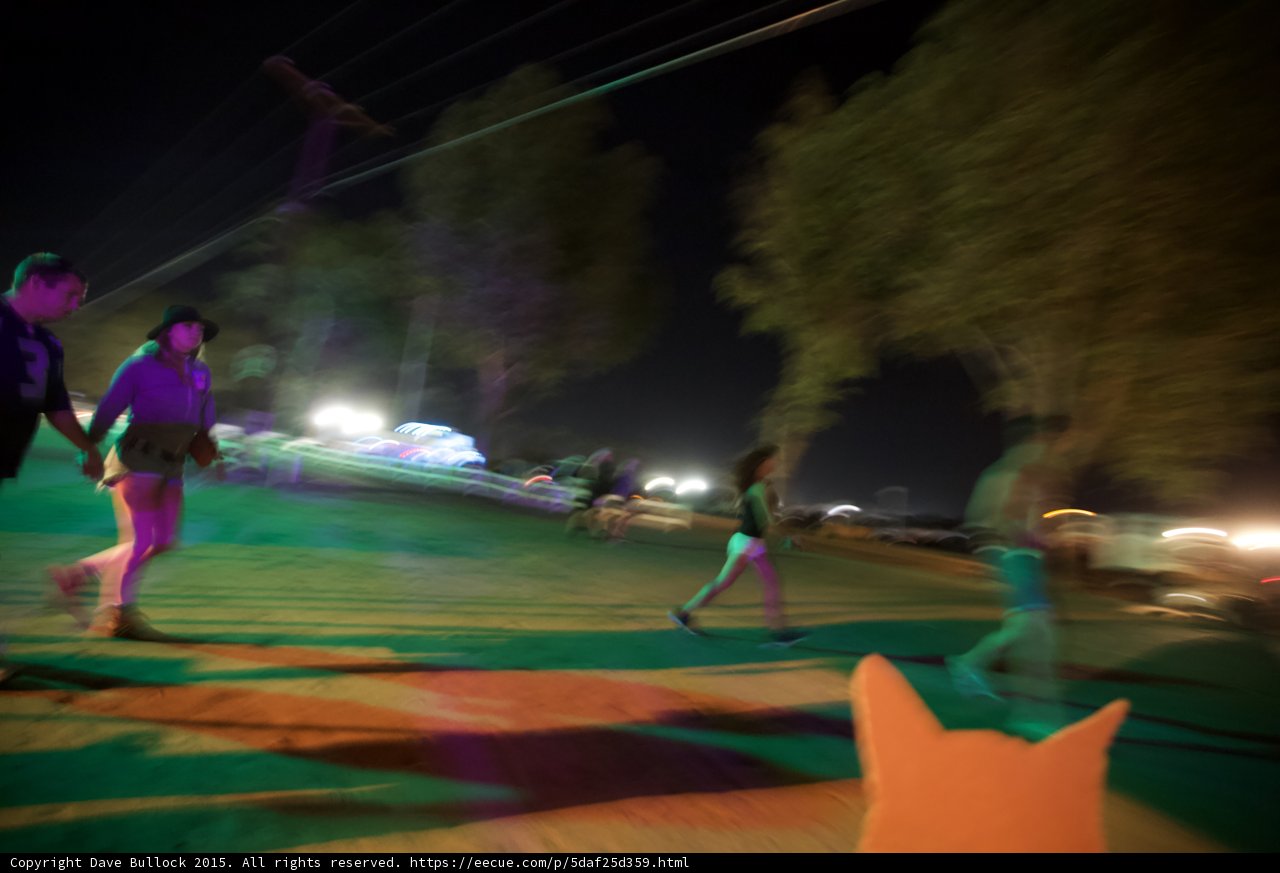 Colorful Night on the Grass