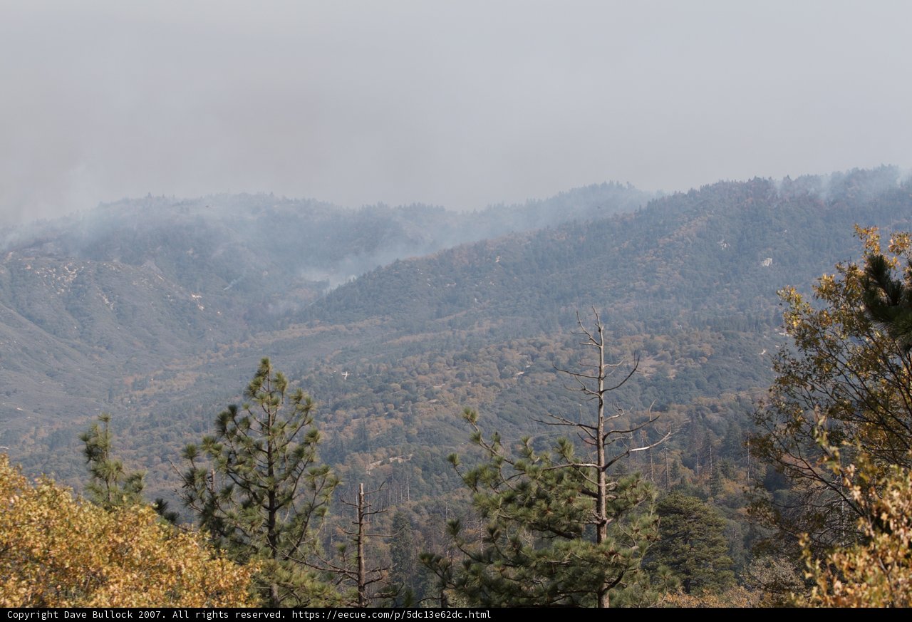 Majestic Mountain Range in Hazy Weather