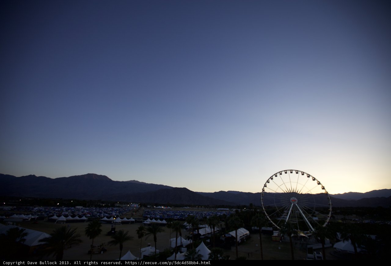 Sunset Behind the Ferris Wheel