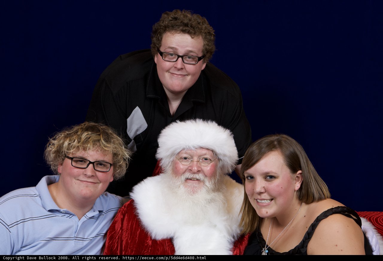 A Festive Santa and His Merry Family