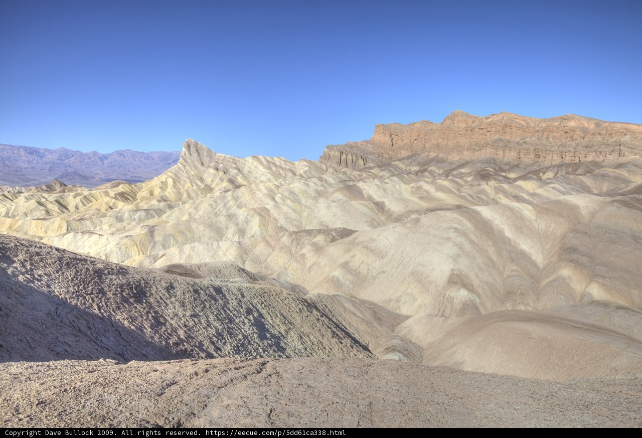 The Majestic View from the Top of the Badlands in Death Valley