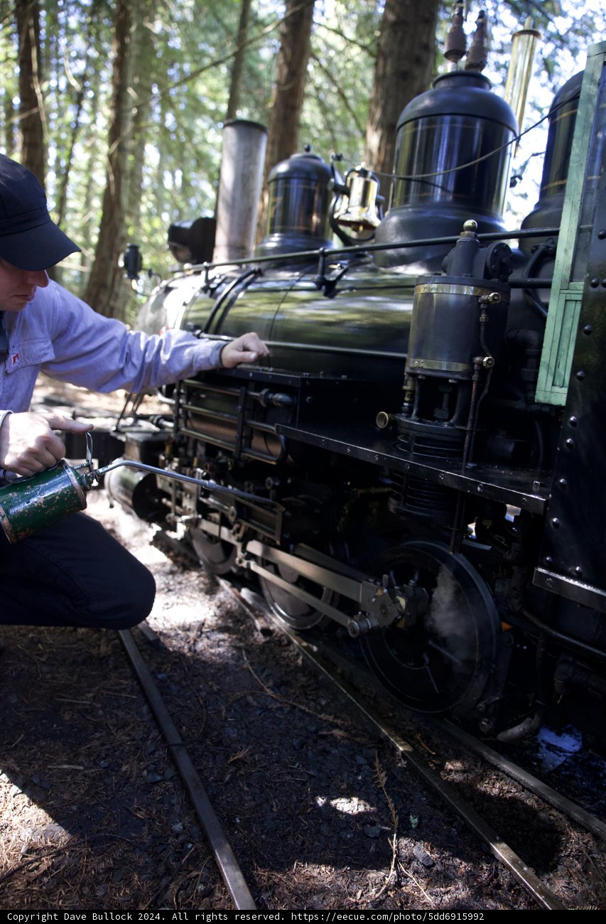 Man and Machine: Tending to the Tilden Steam Train