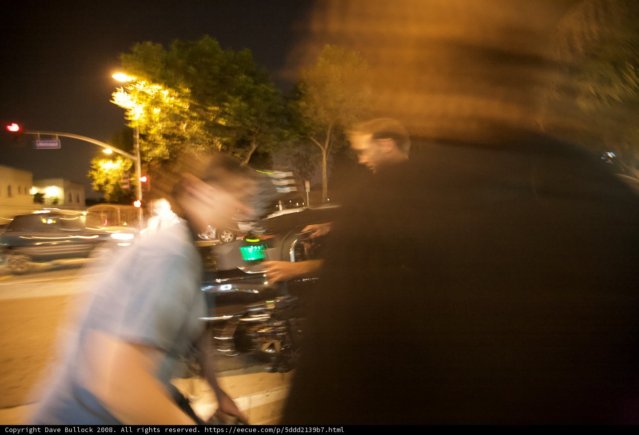 Blurred Nighttime Stroll
