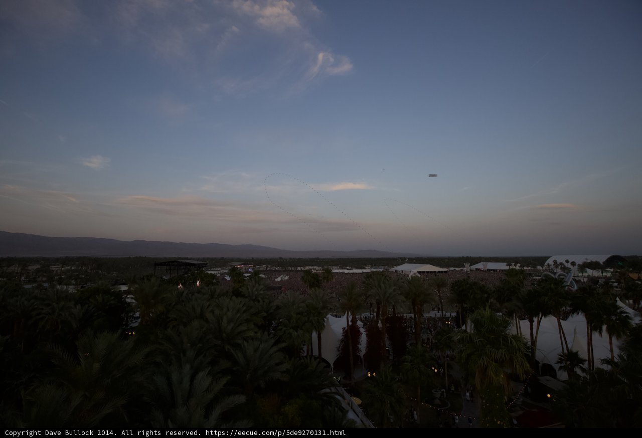 Sunset over Palm Trees
