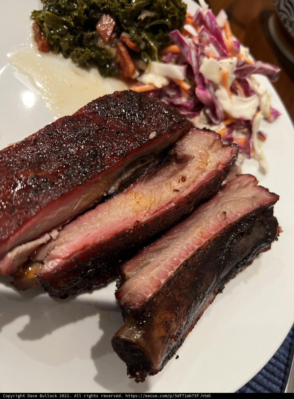 Mouth-watering BBQ Ribs and Coleslaw Platter