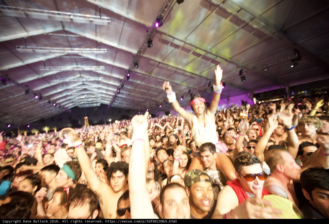 Urban Concert Crowd at 2010 Cochella