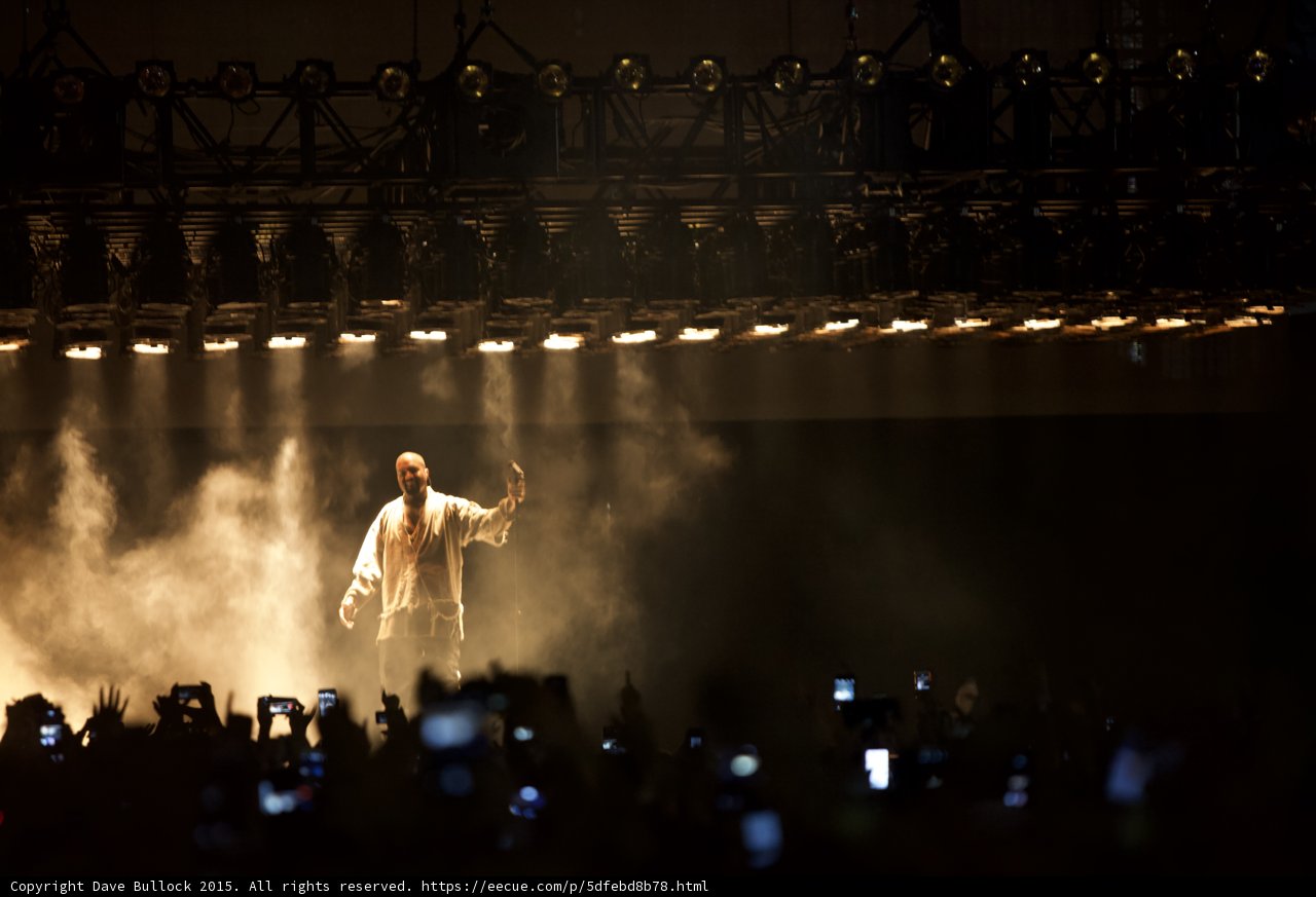 Kanye West Arm Raised Wave