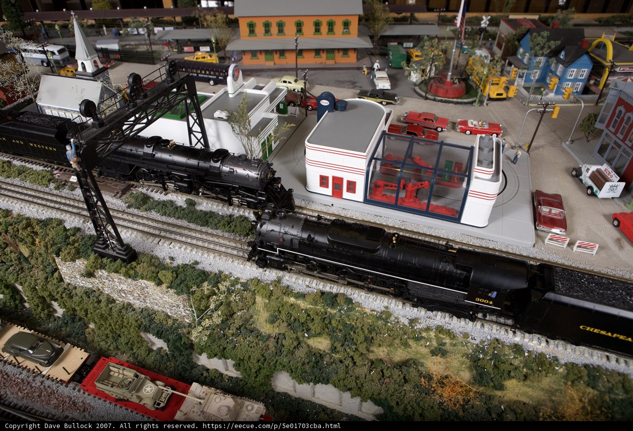 Miniature Train Set in Action