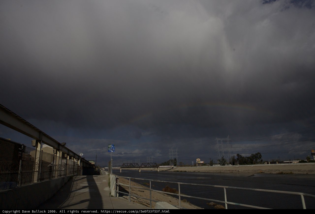 Rainbow over the San Diego River
