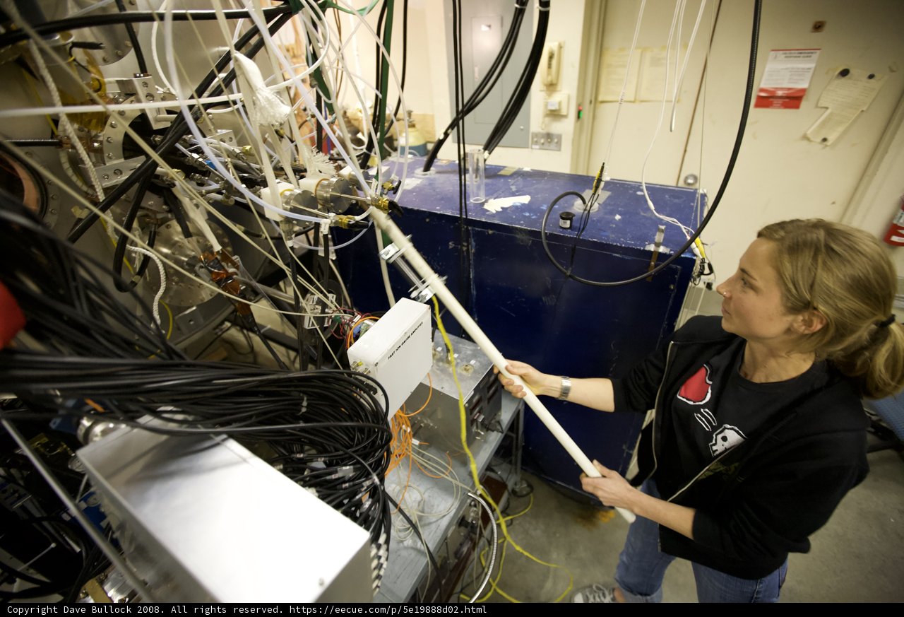 Working on Computer in the Lab