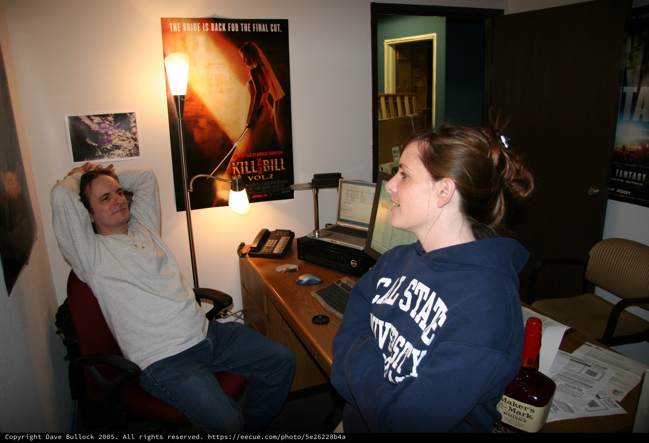 Late Night Office Hangout with Kill Bill Poster