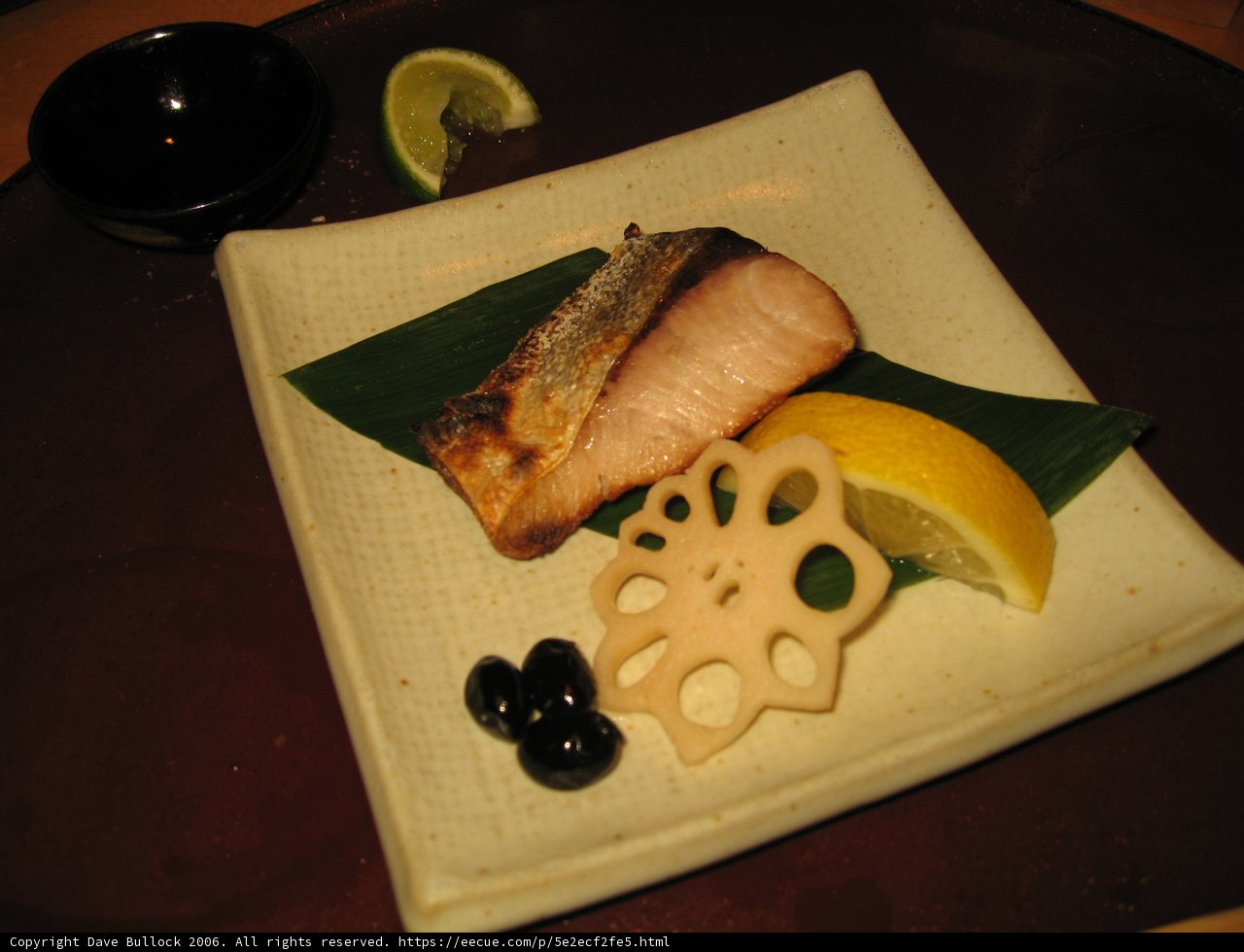 Artfully Presented Fish Dish