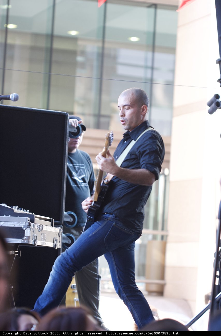 Rocking out on Stage