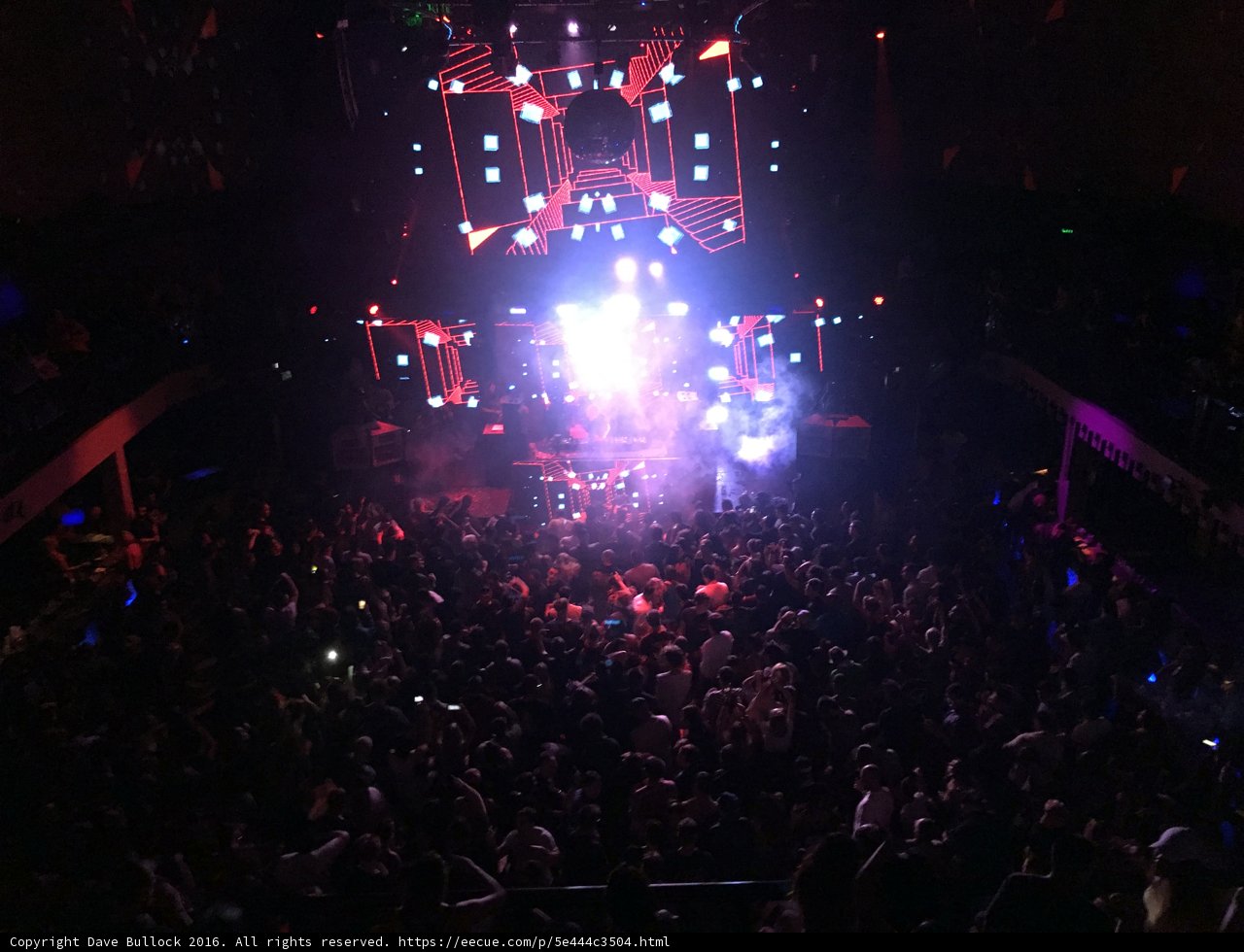 Lights and Loud Music at an Urban Nightclub
